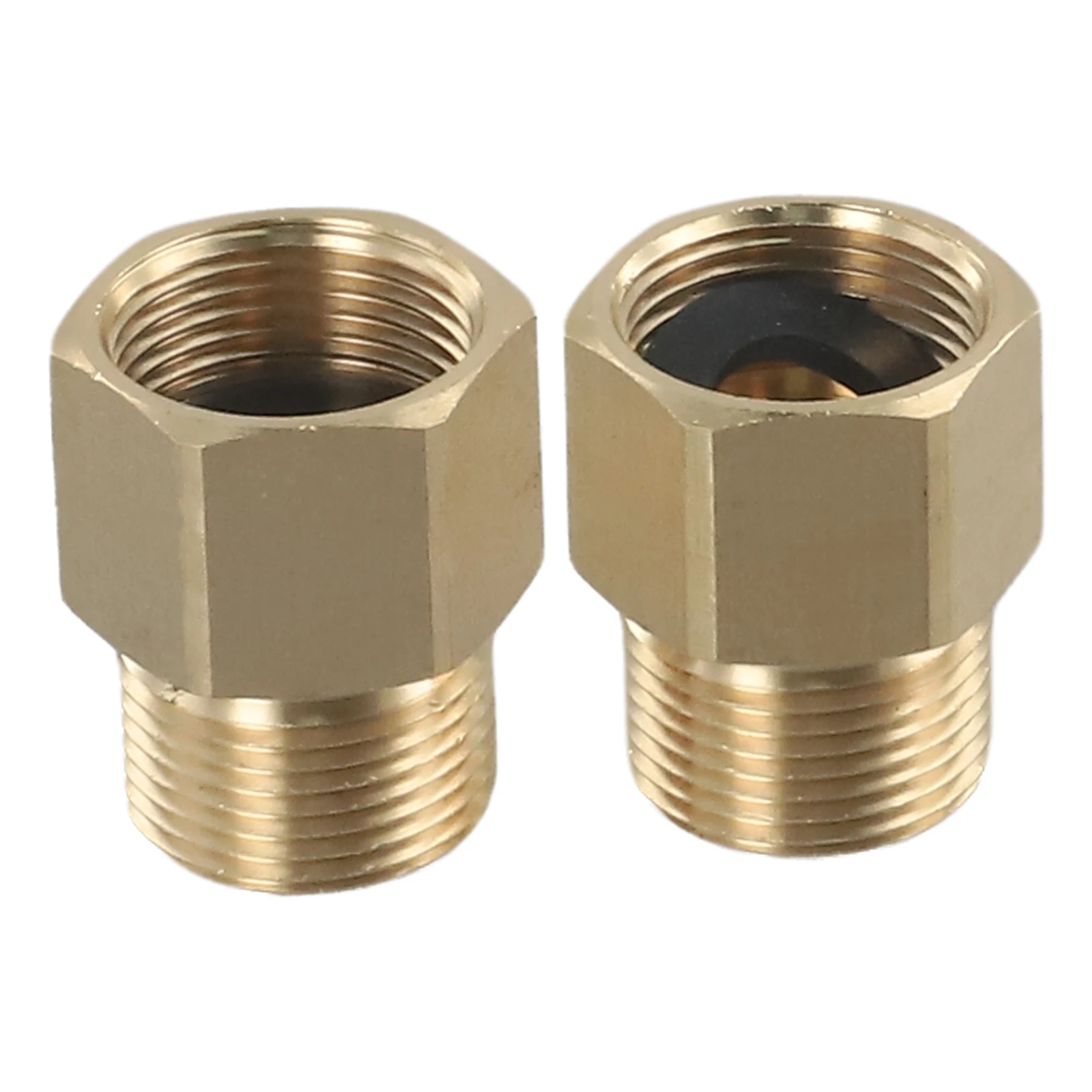 2 قطعة مقرنة متري M22 15 مللي متر ذكر إلى M22 14 مللي متر غسالة الضغط محول خرطوم الموضوع تركيب موصل اكسسوارات المطبخ الحمام