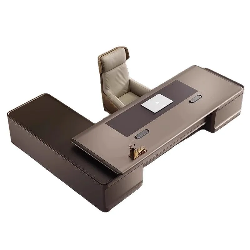 

Boss desk, office desk and chair combination, simple and modern chairperson's manager's desk
