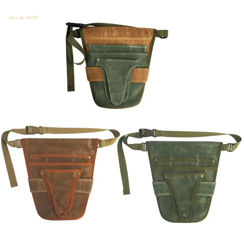 Garden Tool Garden Tool Belt Tool with Pockets Utility Belt Canvas Tool Bag with Adjustable Waist Belt Dropship