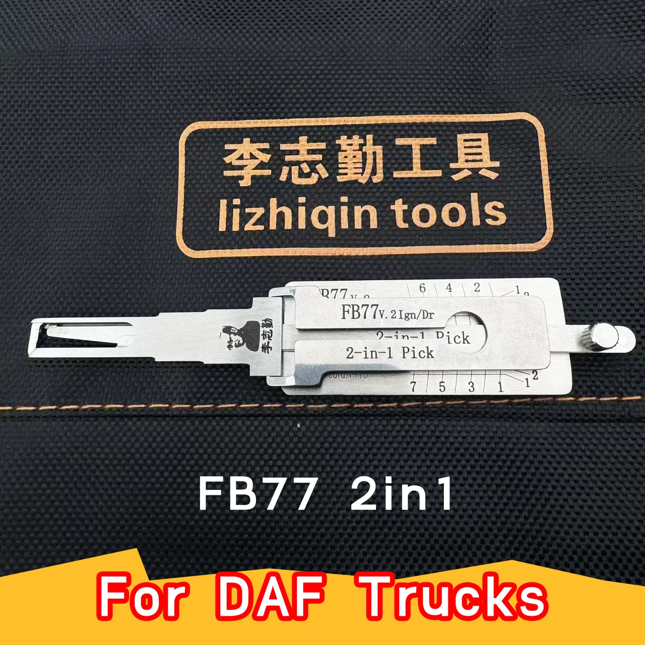 Decodificador LISHI para camiones DAF FB77 v.2, herramienta de apertura de cerraduras, copia de llaves, herramienta de medición para cerrajeros.