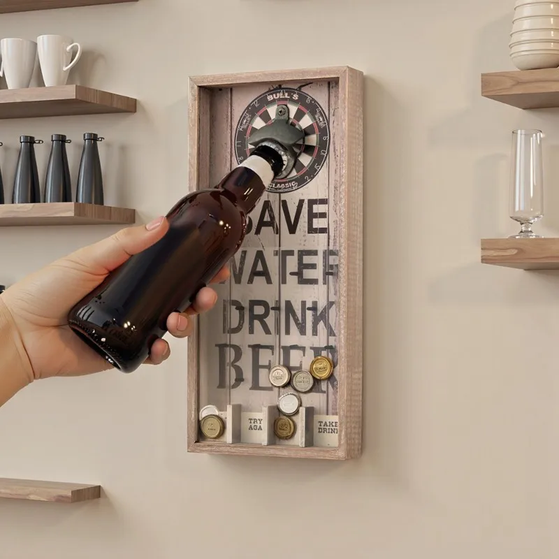 

Винтажная настенная открывалка для бутылок из чугуна в европейском стиле для украшения домашнего бара