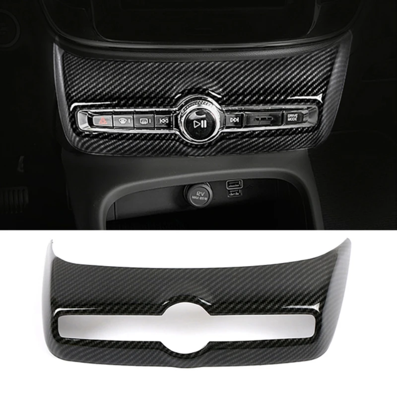 Voor Volvo XC40 2019 2020 2021 2022 Koolstofvezel Auto Accessoires Venster Swtich Cover Versnellingspook Panel Cover Luchtuitlaat Cover Lhd