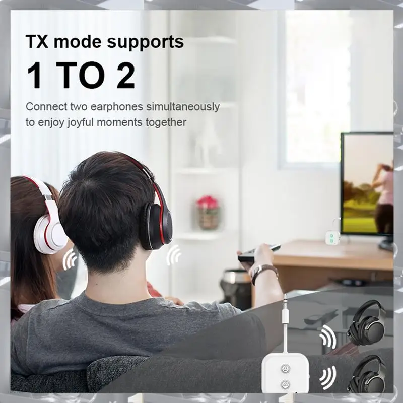 

Лидер продаж - портативный аудиоадаптер Bluetooth 5.3 HIFI стерео с микрофоном 2 в 1, передача 1 на 2, наушники для ПК, ТВ, динамика