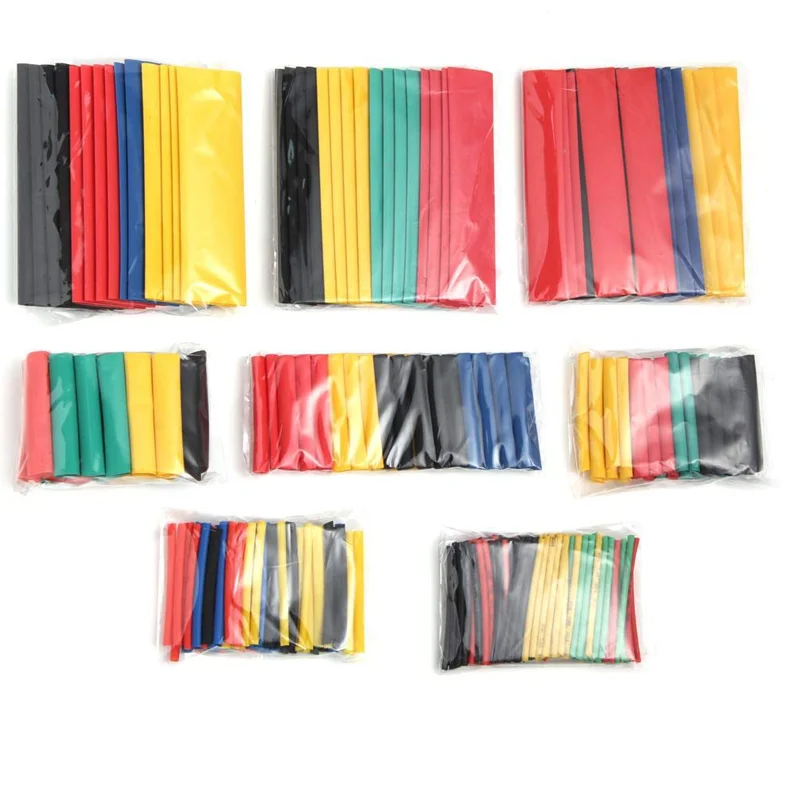 328pcs Heat Shrink Tubing Waterproof Electrical Wire Cable Wrap Assortment Electric Insulation Heat Shrink Tube Kit