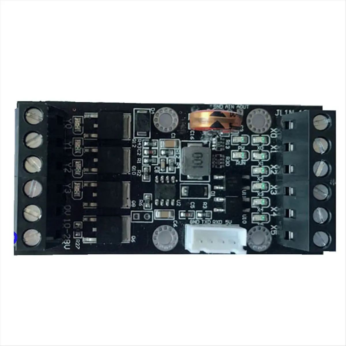 (A23G) FX1N-10MT PLC Industrial Control Board Transistor Output 6 in 4 Out DC10-28V Power Supply with Program Cable