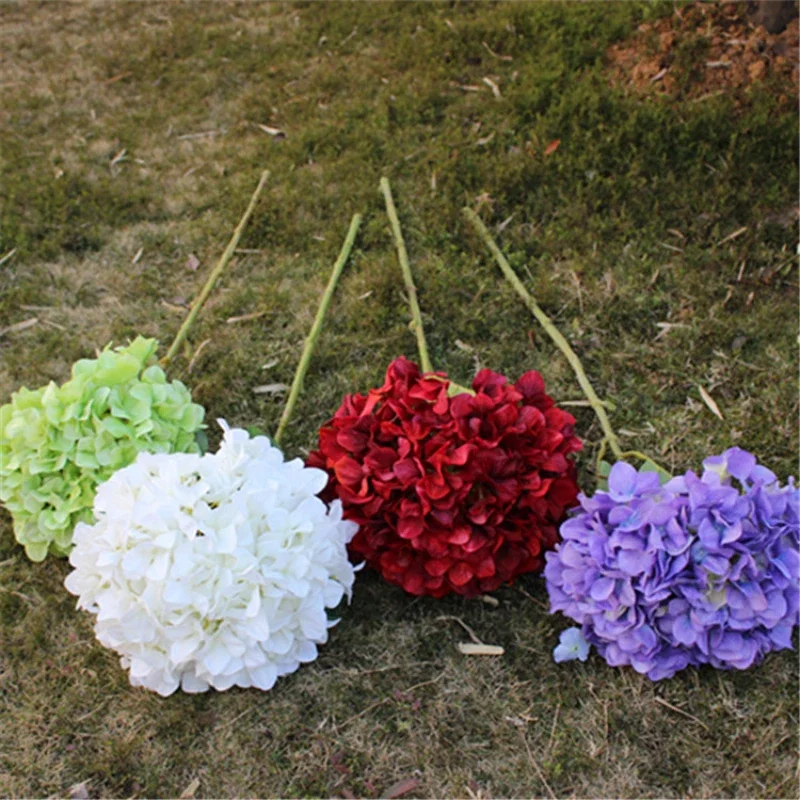 110CM Single Large Hydrangea Artificial Flower Wedding Set Home Decoration Road Guide Prop Flower Arrangement