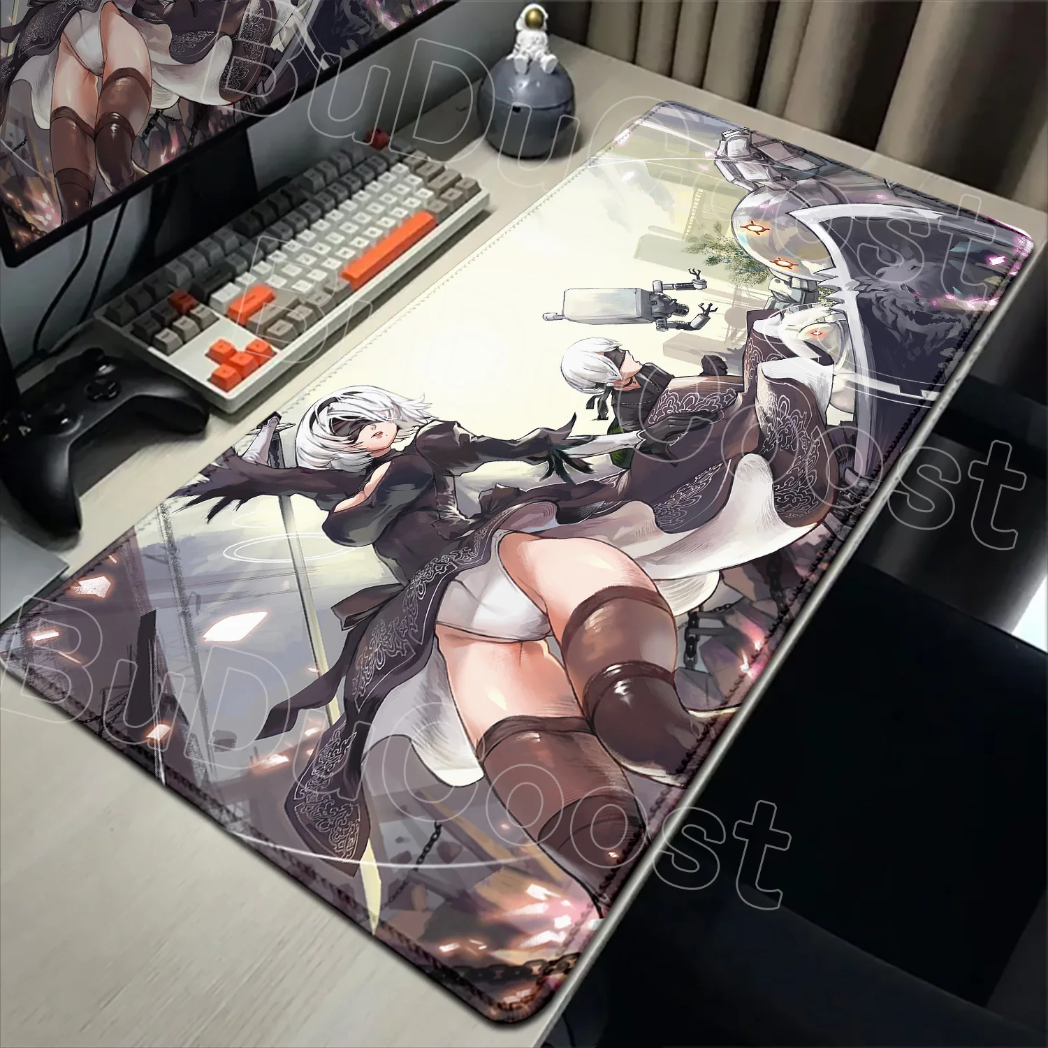 

New Wallpaper Nier Automata 2b Mouse Pad Gaming Accessories Anti Slip Pad Office Computer Gamer HD Print Mousepad XXL Desk Mats