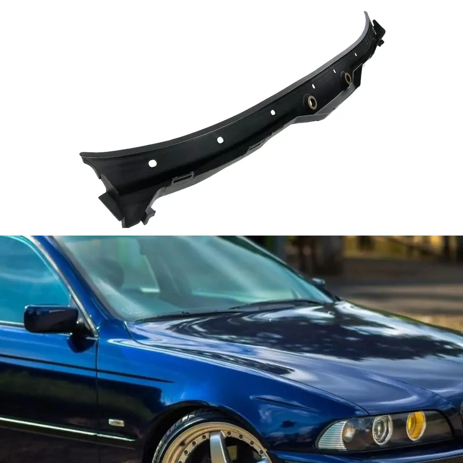 Windshield Cowl Panel Cover 51718159292 Easy Installation for BMW 5 E39