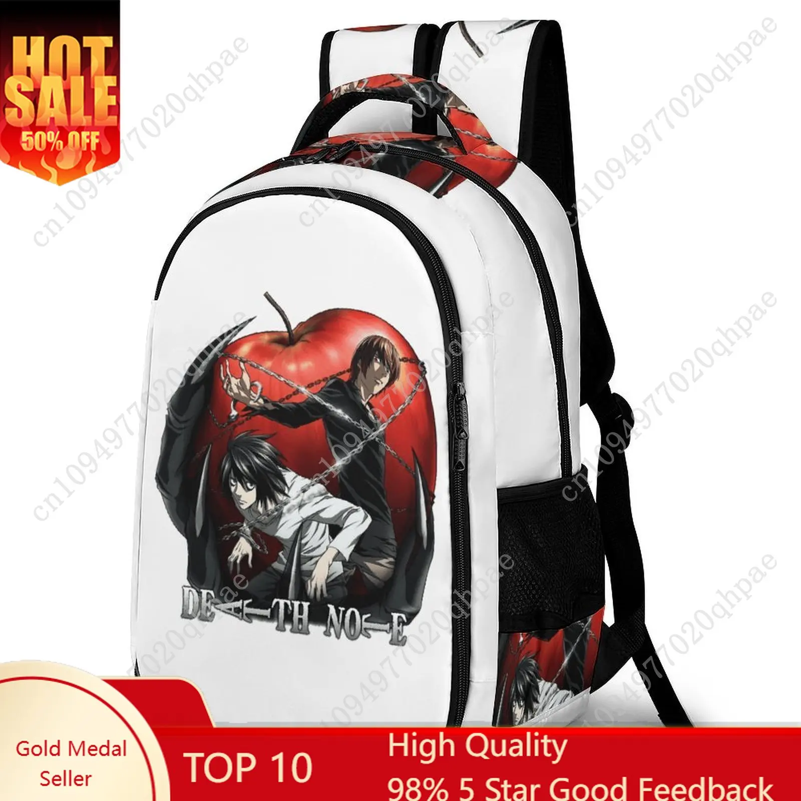 

Детский школьный рюкзак Death Note для мальчиков и девочек, высококачественный, вместительный, для путешествий и бизнеса, с карманами, настраиваемый, персонализированный подарок