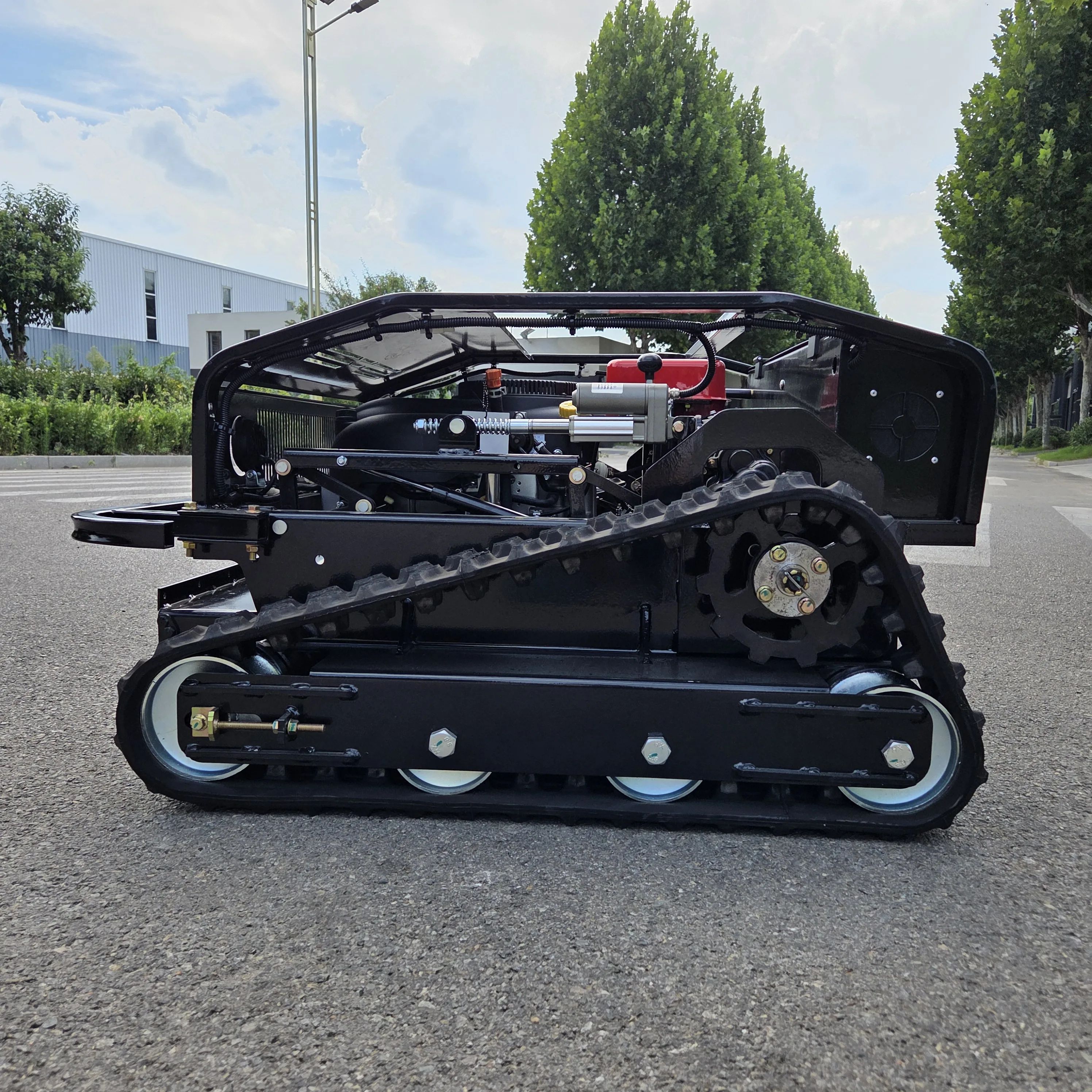 최대 800mm 등판 능력, 60도 등판, 가정용 원격 제어 잔디 깎는 기계, 원격 제어 리프팅 팁(20-150mm) 맞춤 지원