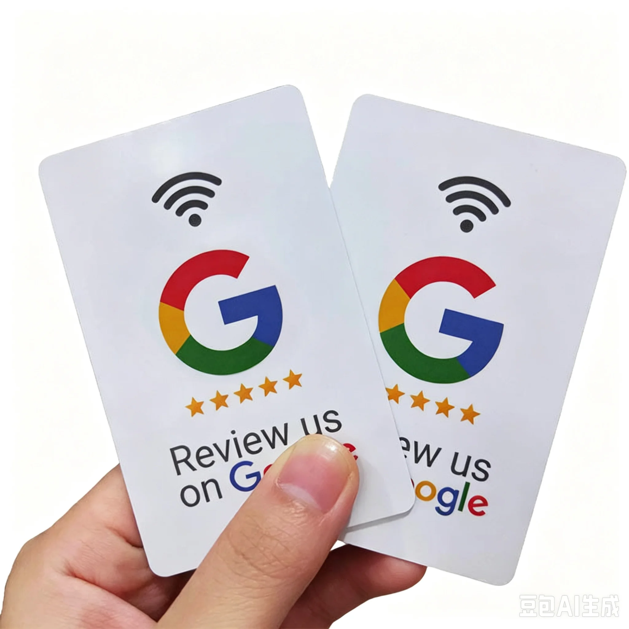 Reusable Review Tap Card Google Reviews Tap NFC Card Front Back Review Us on Google Saves Time User-Friendly