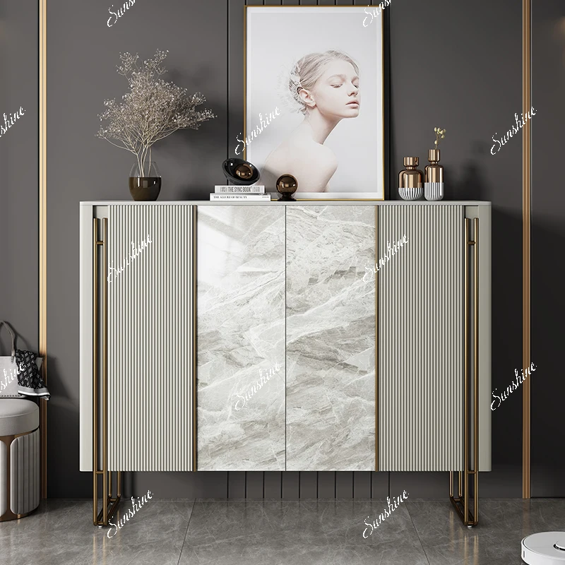 Modern and simple entrance cabinet decoration integrated storage cabinet