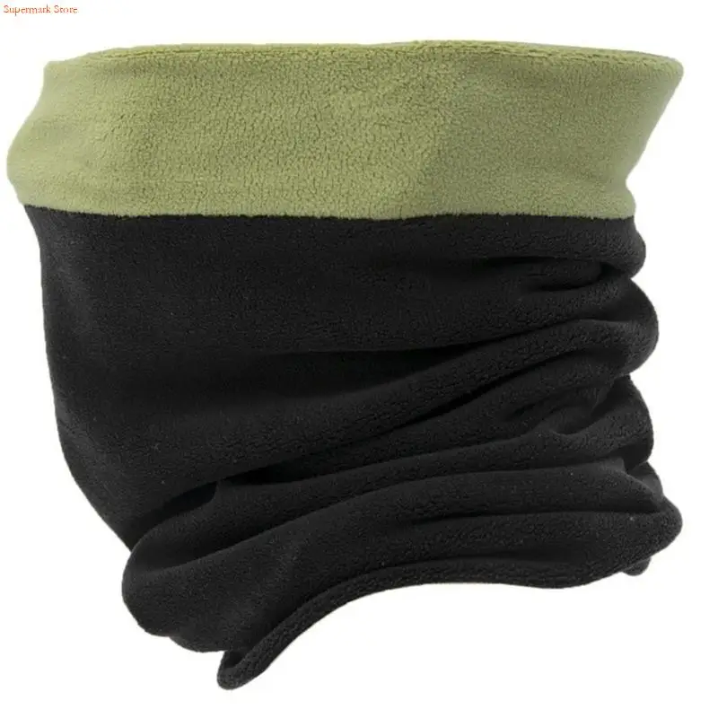 Q5WE Girls Fleece Face Cover Thick Neck Warmer Winter Windproof Tube Scarves for Face Soft Women Half Mask Gaiter Snowboard