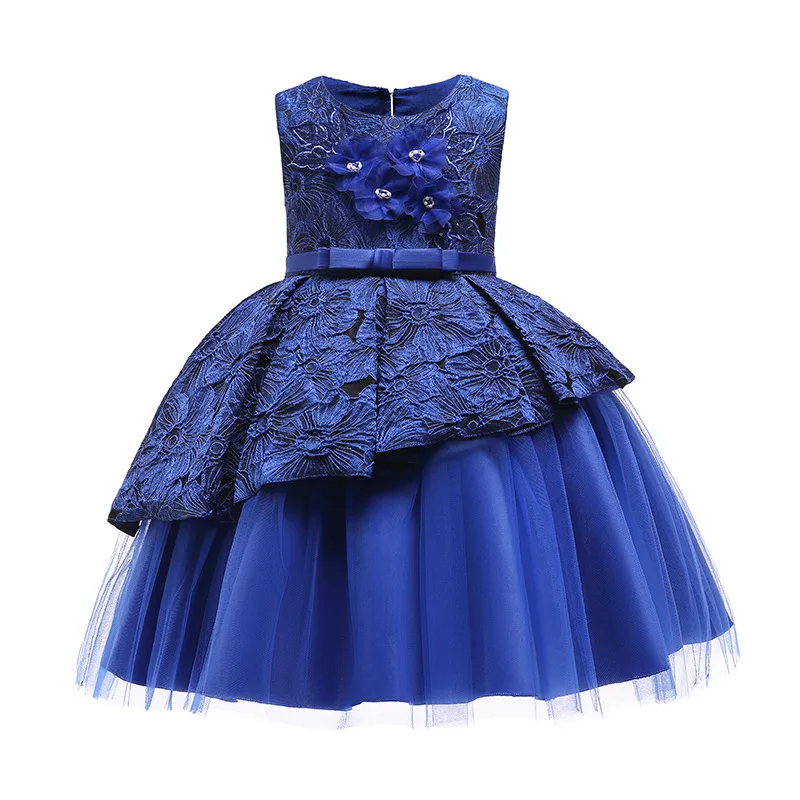 Baby Girls Floral Dress Christmas Vestidos Costume Princess Girl Flower Dresses Ball Gown Elegant Party Dress Children Clothing