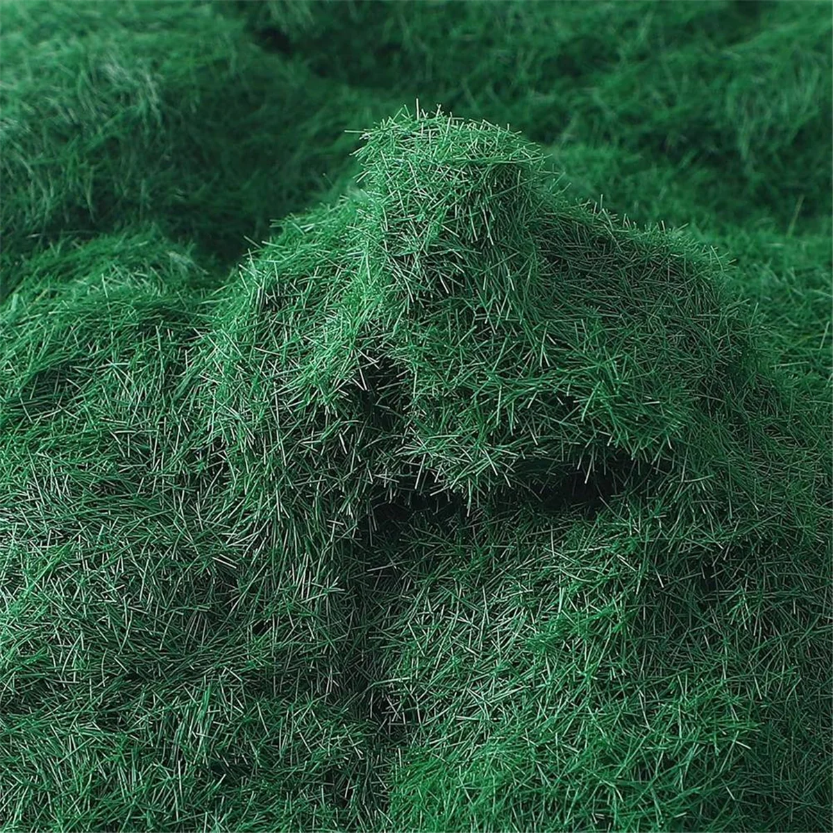 A79G 8 Pack Static Grass 8x30g 5mm Model Terrain for DIY Scenic Table Landscape Crafts, with Paintbrushes