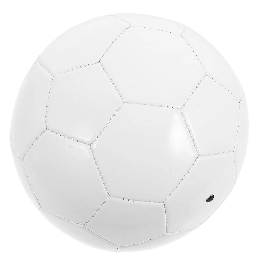 

Unfinished Pvc Blank Soccer Ball For Graffiti White Diy Painting Football Smooth Edges Easy To Color Multi-Use Craft Ball