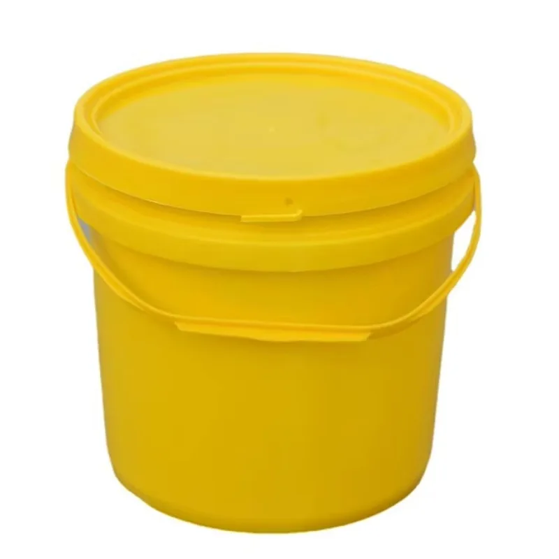 Factory wholesale food grade 2L 5L 10L 5 gallon heavy duty white paint wash pp bucket plastic bucket with lid handle