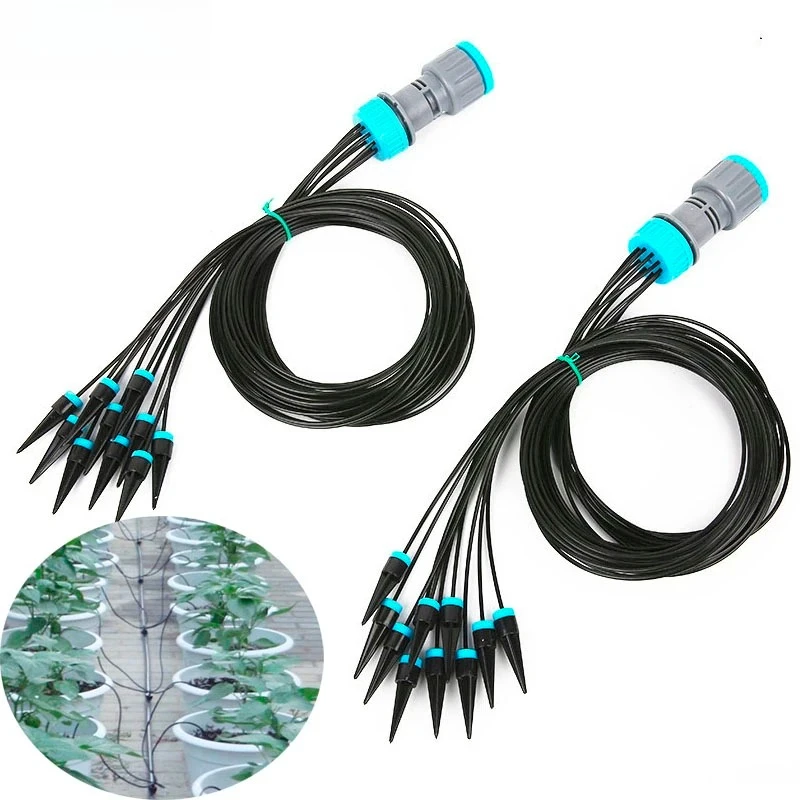 10Pcs Drip Irrigation Kit Plant Watering System Adjustable Micro Irrigation Water-Saving System For Garden Greenhouse Pot Plants