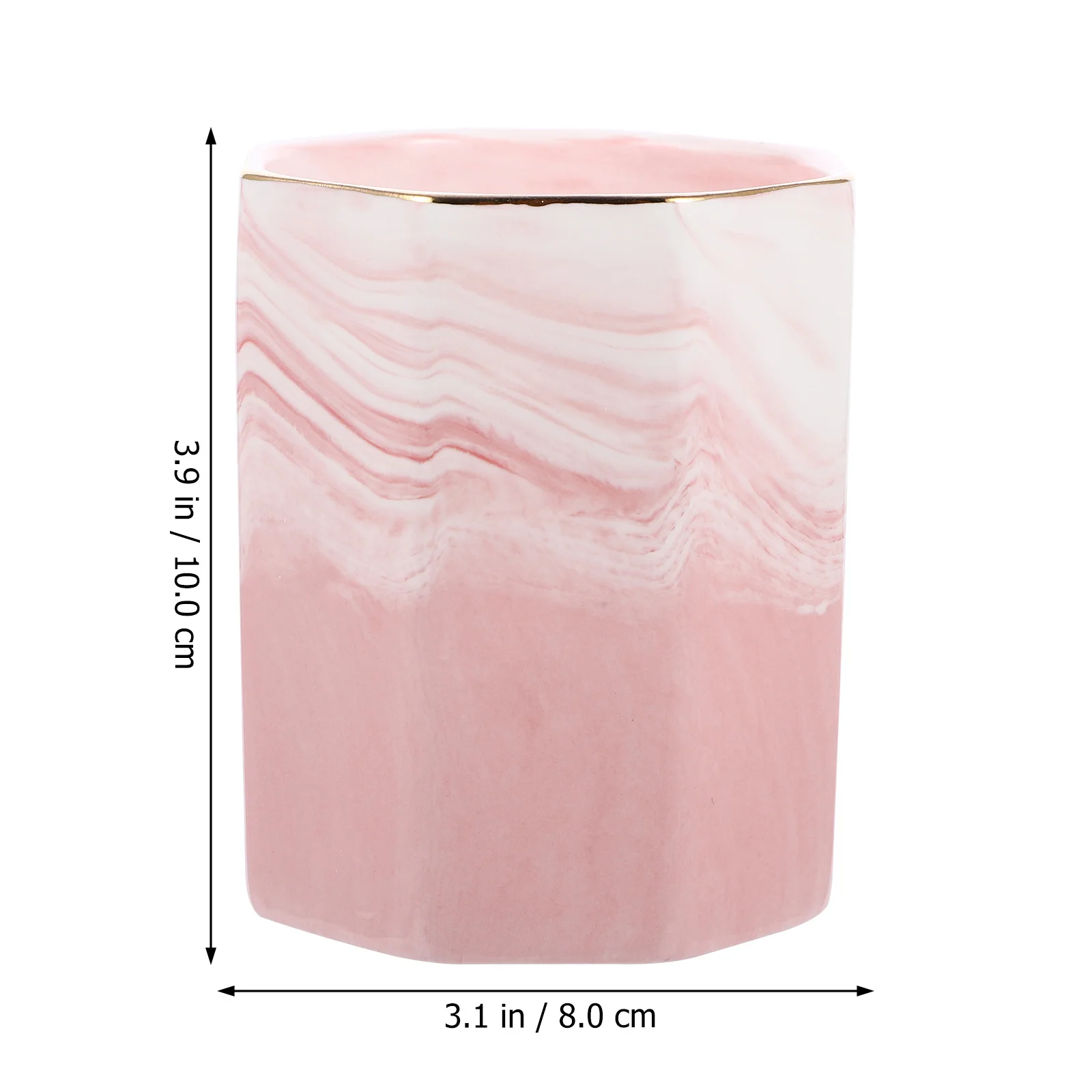 

Makeup Brush Holder Marble Ceramic Elegant Brush Organizer Cup for Storage Organizer Pen Holder Pencil Cup