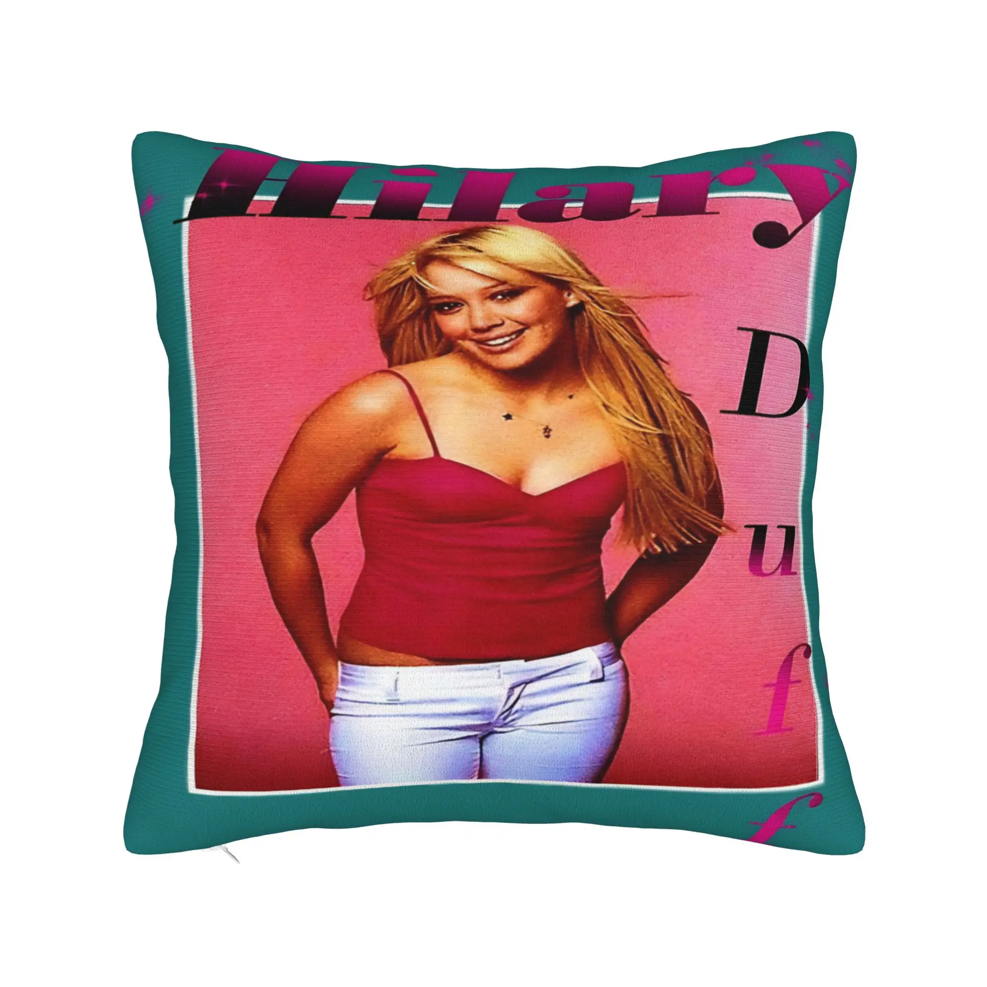 Hilary Duff Lizzie McGuire Pillow Case  Soft Pillow Cover Cute Funny Cushion Cover For Sofa Home Decor