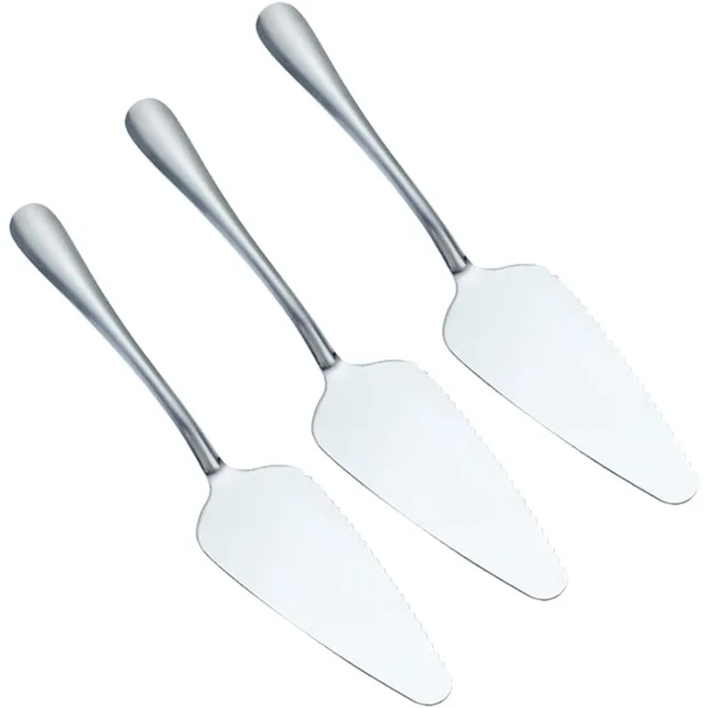 Servidor de Pizza y pastel dentado, cortador de hoja de acero inoxidable, pala para hornear, espátulas de pastelería, utensilio de cocina, herramienta esencial para panadero