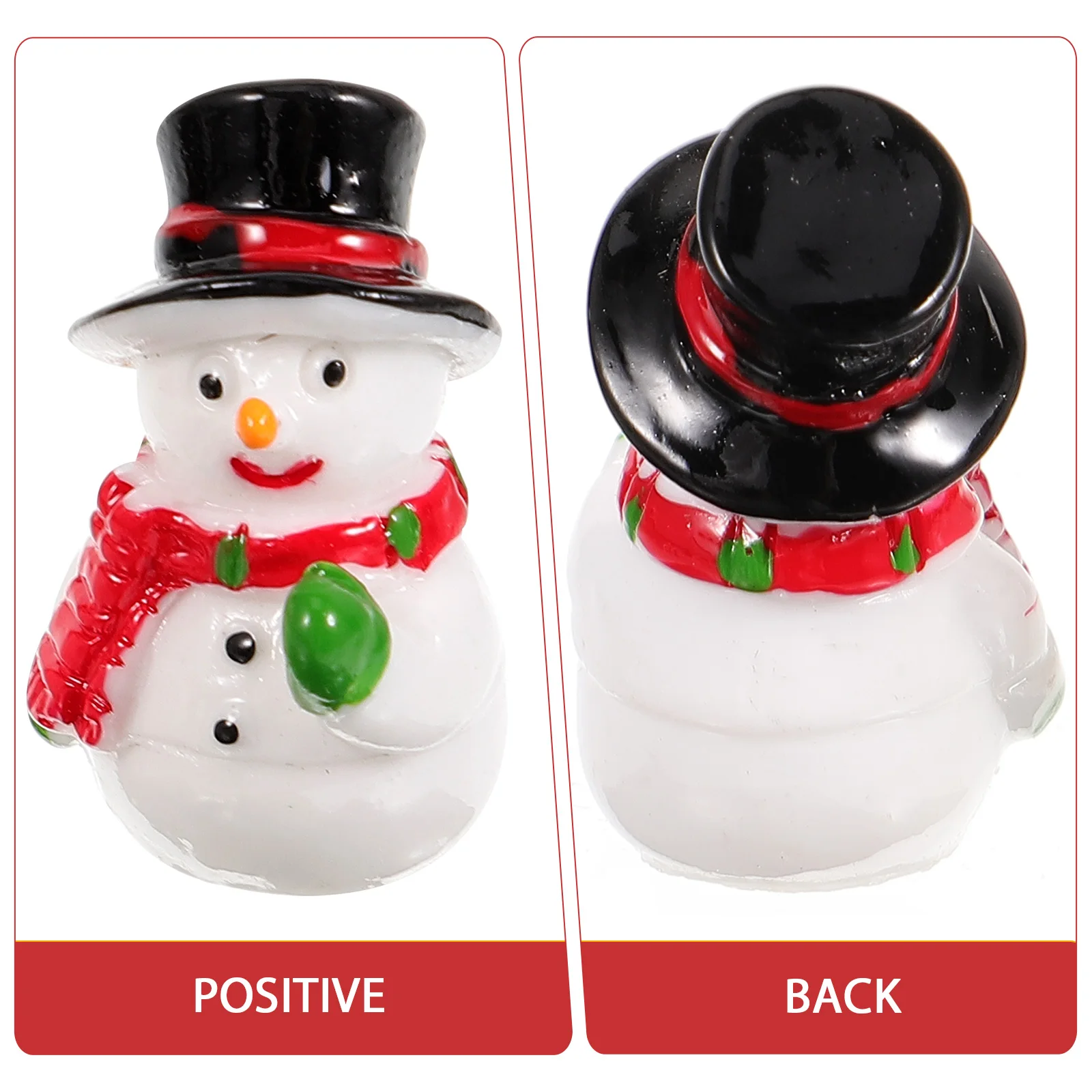 

20 Pcs Snowman Jewelry Mini Resin Snowmen Decorations Figurines Dollhouse Christmas Miniature Charm for Crafts