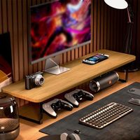 Wooden Monitor Lifting Rack Base Support Cushion Rack Computer Heightening Bracket Office Multifuncte Desktop Storage Rack