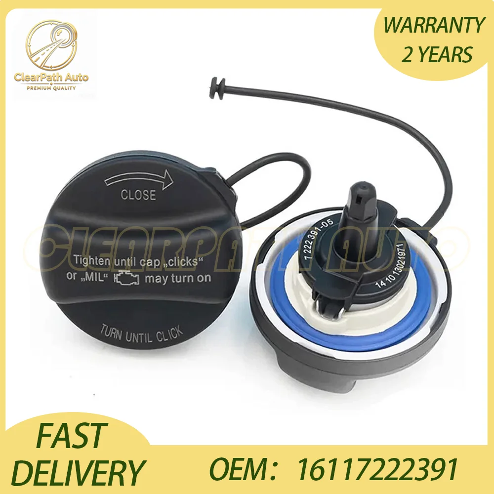 16117222391 Gas Cap Fuel Filter Cap Oil Fuel Cap Tank Cover for BMW F10 F11 F20 F30 E60 E61 E81 E87 E90 E91 E92 E70 F01 F02 F07