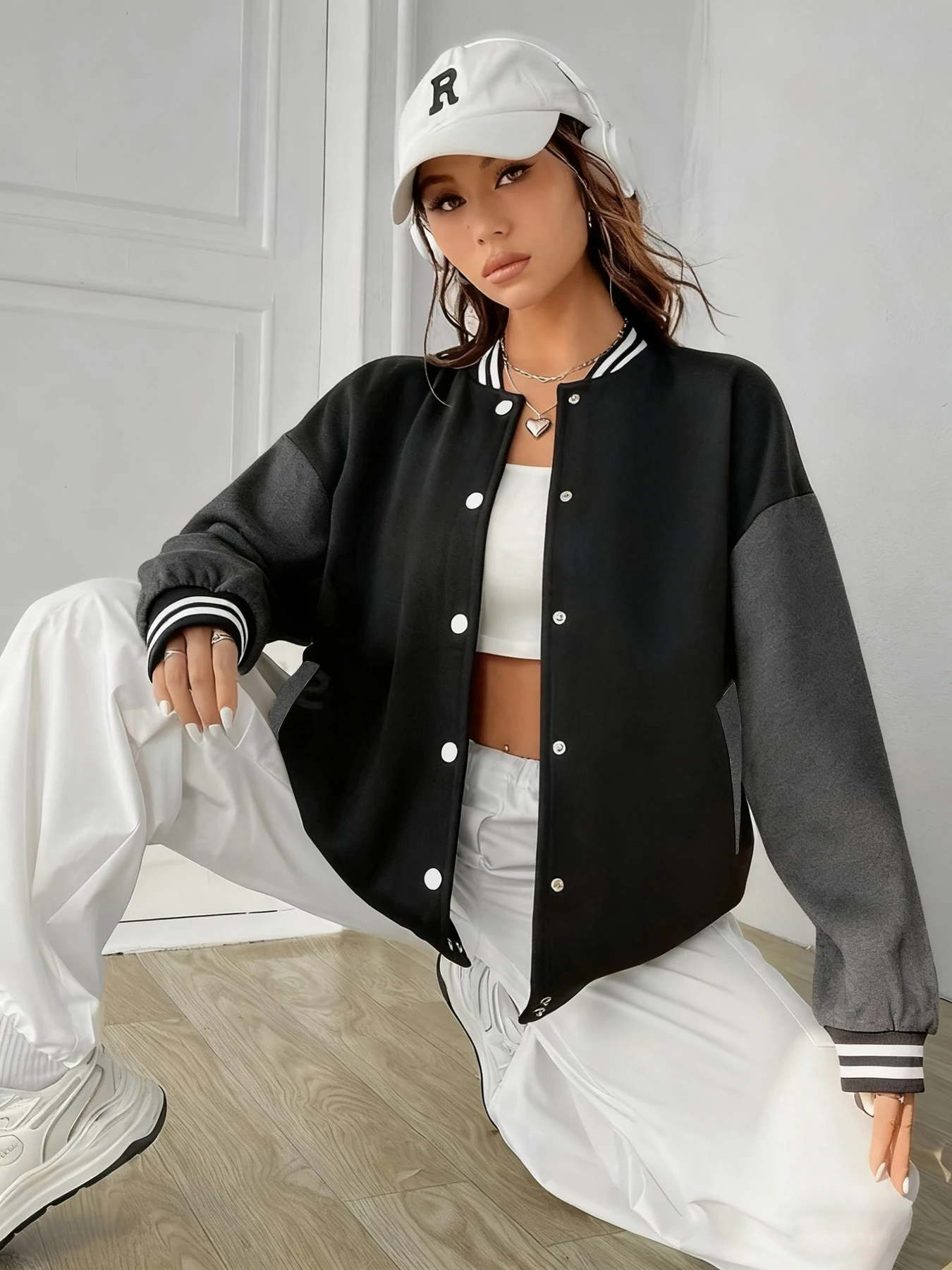 

Женские уличные куртки-бомберы однотонные, модные повседневные свободные топы, мягкие, удобные, теплые флисовые спортивные куртки