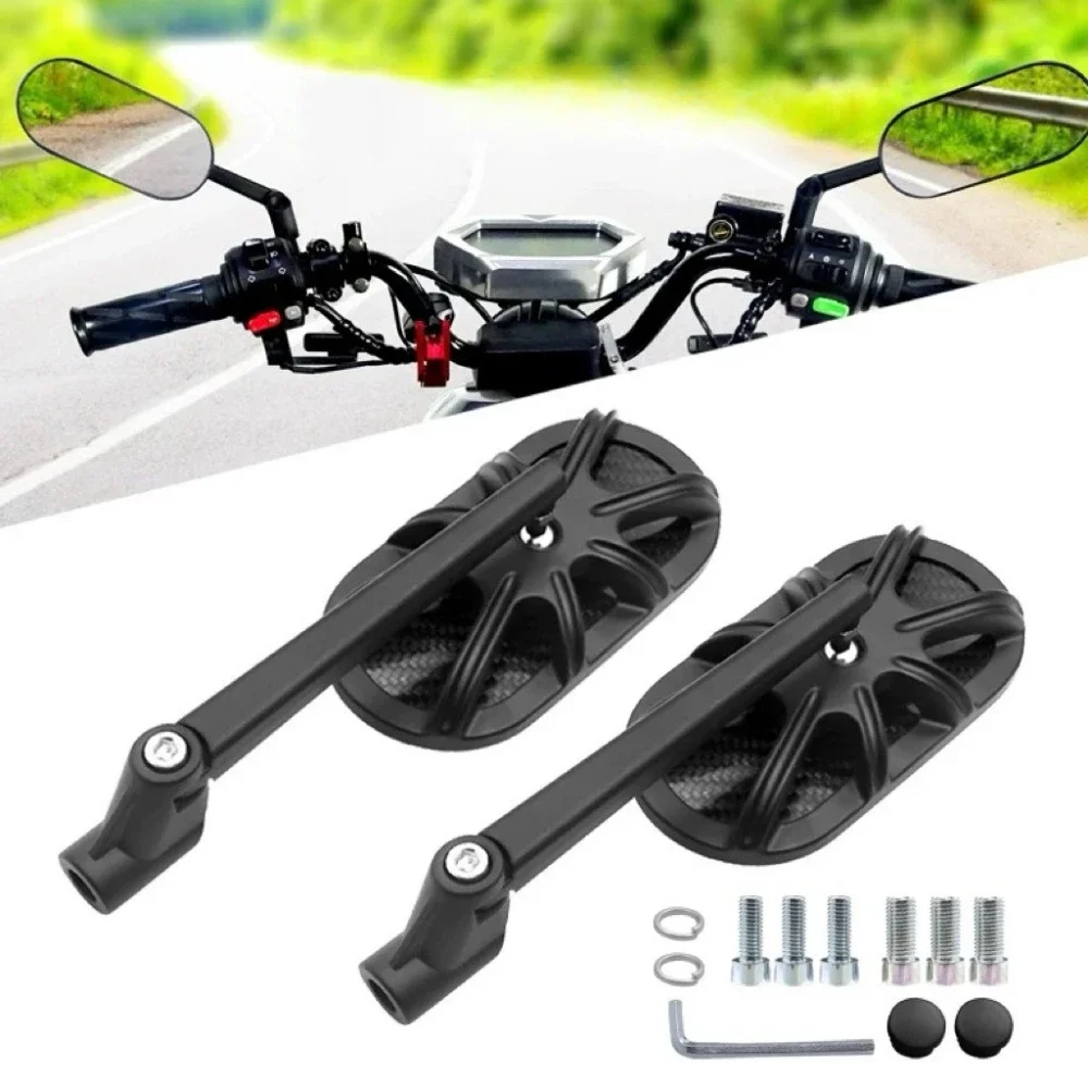 WB2 1 Pair 8/10mm Motorcycle Rear View Mirrors Modifying Convex Mirror Accessories Bicycle Accessories Scooter Motocross