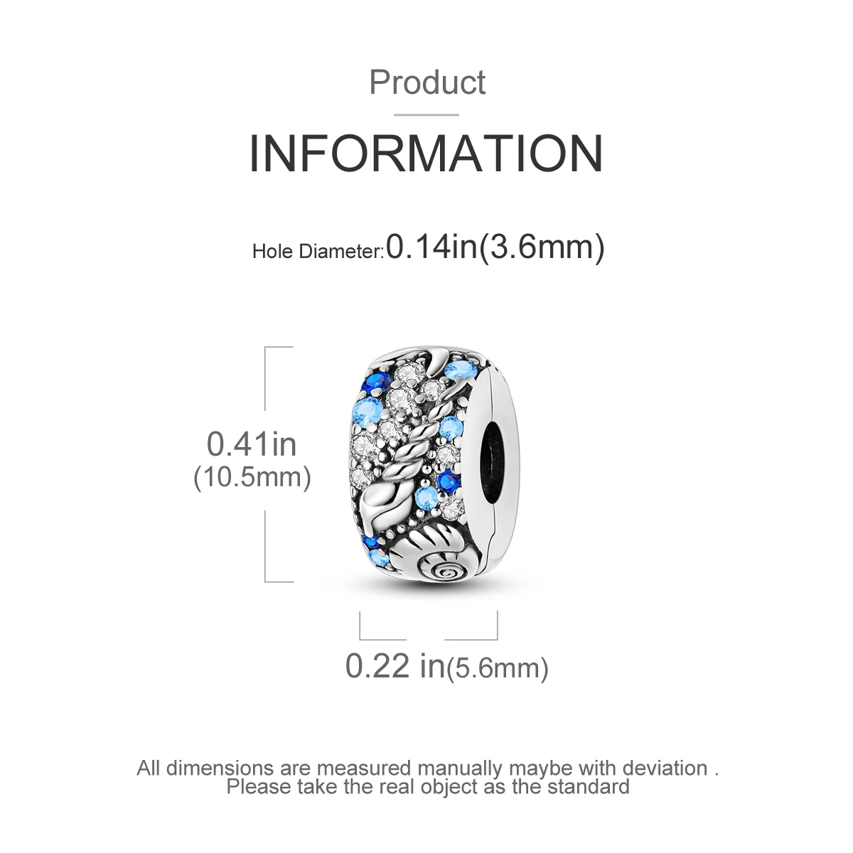 Charms passend für Originalperlen, 925er Sterlingsilber-Clip-Charms, Zirkon-Silikon-Abstandshalterperlen, passend für Armbänder, Damen-DIY-Geschenk – Detail 11