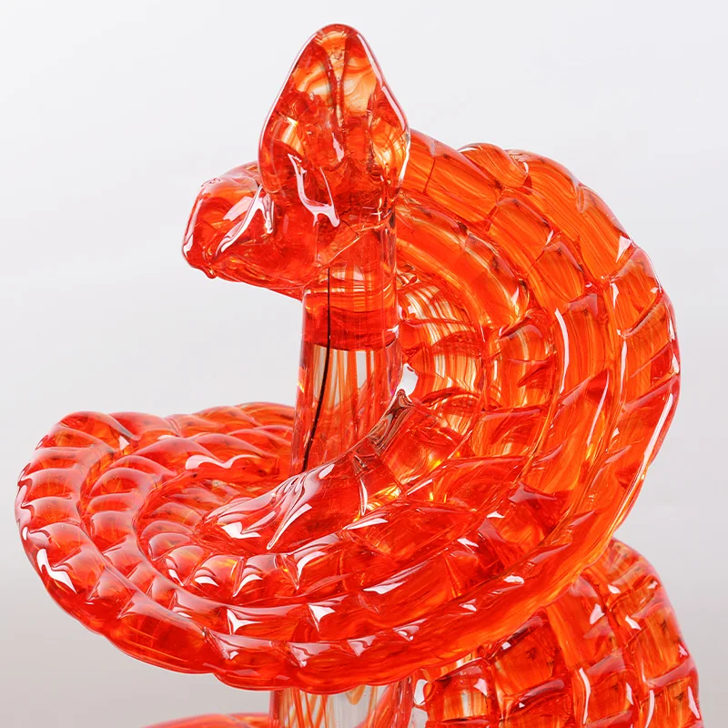 Glazed glass is rising step by step, light luxury and high-end living room ornaments, office entrance home decoration handicraft