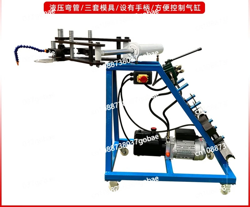 Portable Electric Hydraulic Pipe Bender 1000 Optional Mold Square Tube Round Tube Metal Bending
