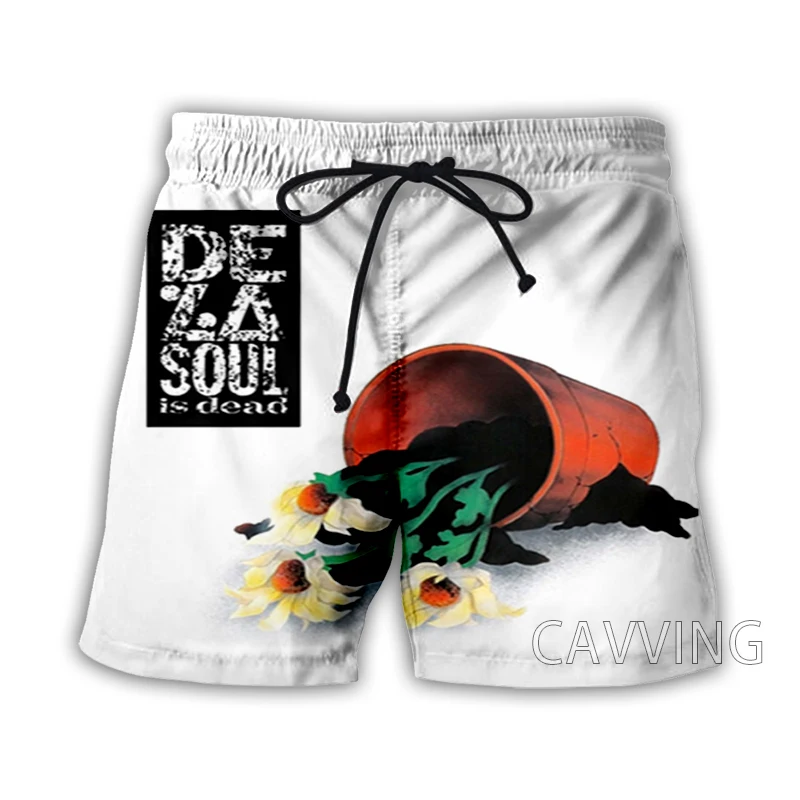 CAVVING 3D Printed  De La Soul  Summer Beach Shorts Streetwear Quick Dry Casual Shorts Sweat Shorts for Women/men