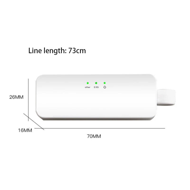 2,5g netzwerk gaming usb netzwerk karte stecker und play gigabit netzwerk adapter RJ-45 lan adapter netzwerk kabel schnitts telle konverter