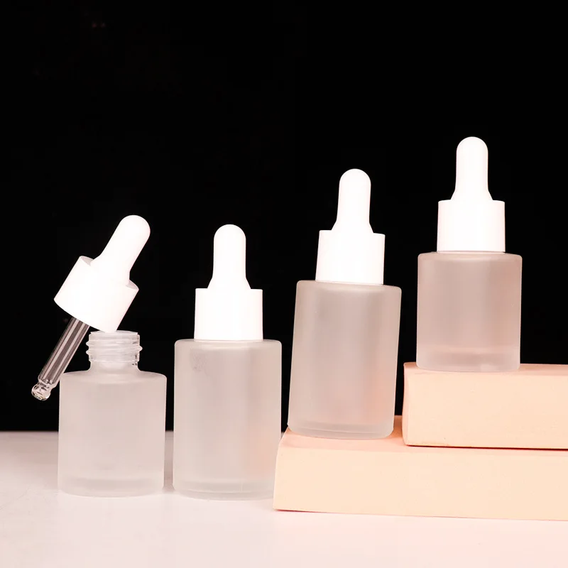 

50ML Frosted Dropper Glass Aromatherapy Liquid Essential Massage Oil Pipette Refillable Bottle Perfume Bottle