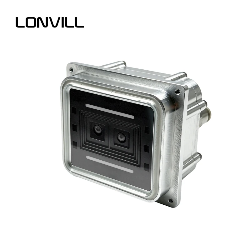LONVILL Durable Stainless Steel Housing Anti Fog Dual Field of View Embedded Barcode Scanner for Unmanned Parking Lot
