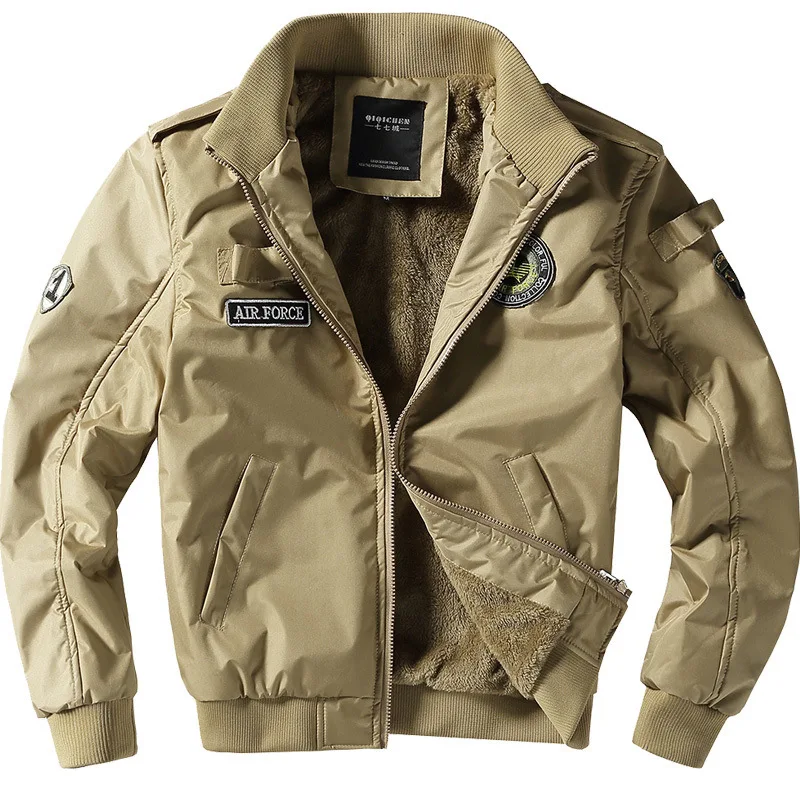 

Men’s Plus Size Solid Color Casual Trendy Zipper Simple Basic Jacket Autumn Spring New Fashion Male Patchwork Coats Clothes Tops