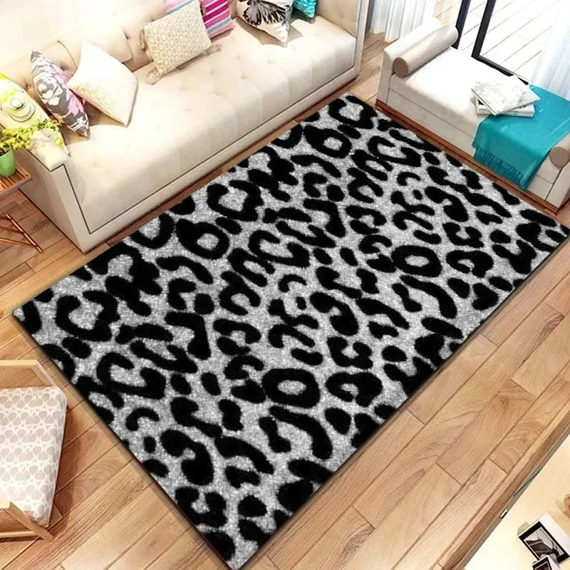 

Ковер с леопардовым принтом, коврик для входной двери, напольный коврик, механический декор для гостиной, ванной комнаты, мягкий коврик