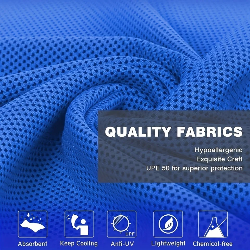 Cooling Hoodie Towel Beach Camping Gym Building Sun Protection Quick Drying Sports Cooling Towel Headband view 5
