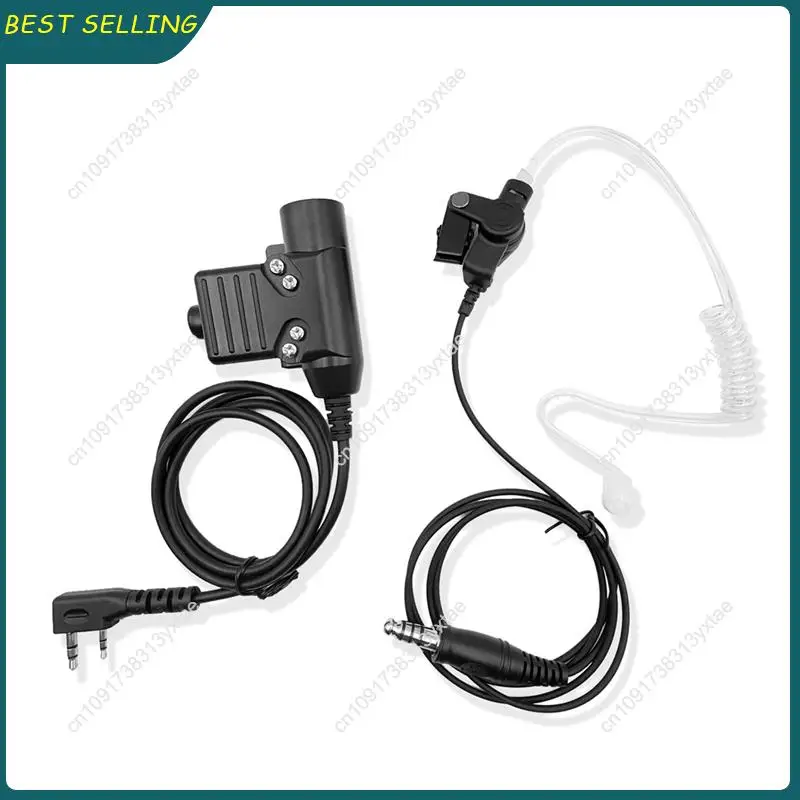 N09R-U94 Walkie Talkie Earphone K Plug Neck Throat Mic Earpiece Tactical Earphone For Baofeng 5R 888S Walkie Talkie Accessory