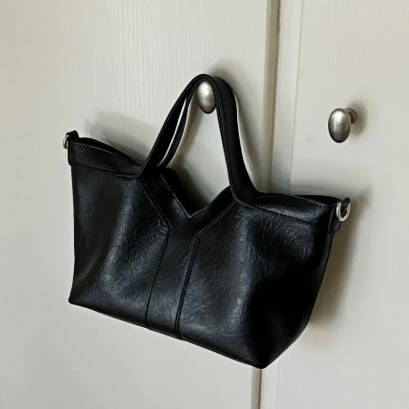 New Y-shaped Handbag Simple And Fashion Vegetable Basket Bucket Bag Commuting Travel Highend Small Crossbody Bag Shopping Wallet