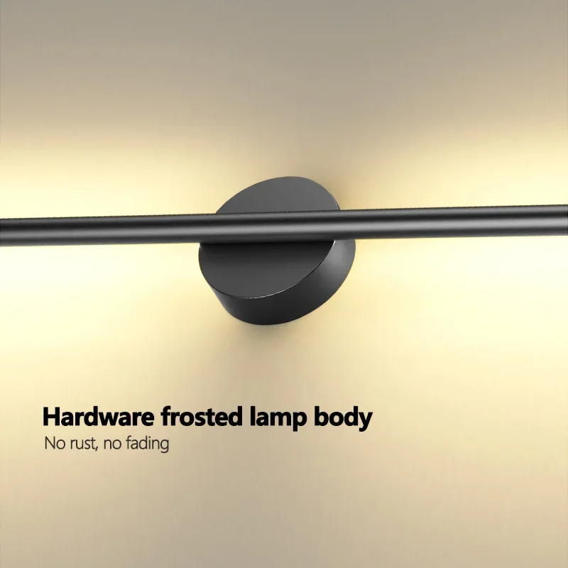 Double Headed Minimalist Line Straight Wall Lamp on Bedroom Bedside TV Background Wall Corridor Indoor Aluminum Material Acrylic