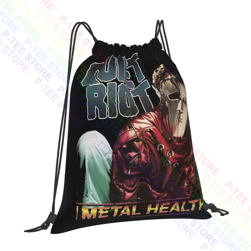 Quiet Riot Band Glam Rock Randy Rhoads Concert Tour Drawstring Bags Gym Bag Training Gymnast Bag