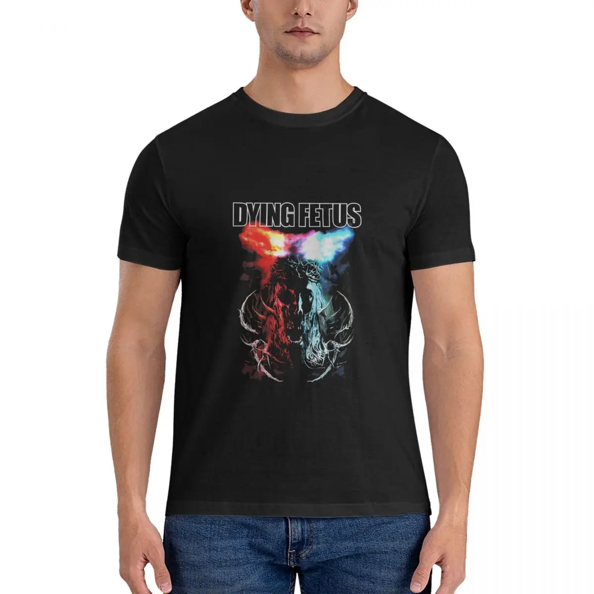 Phenomenal Men T Shirt Dying Fetus Amazing Tees Short Sleeve Round Collar T-Shirt 100% Cotton Gift Idea Clothing