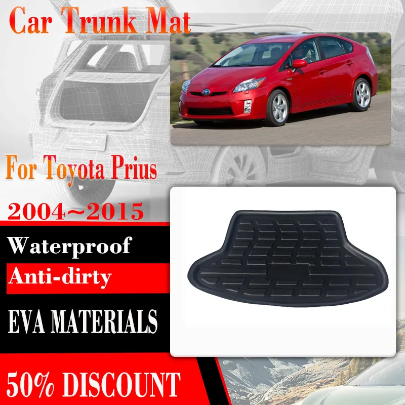 

For Toyota Prius XW20 XW30 2004~2015 Car Trunk Storage Pads EVA Boot Liner Car Rear Trunk Mats Muds Tappetini Auto Accessories