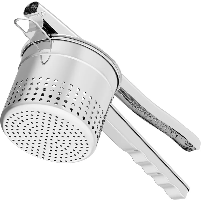 

Commercial Potato Ricer, Heavy Duty 15oz Stainless Steel Masher for Perfect Mashed Potatoes & Noodles