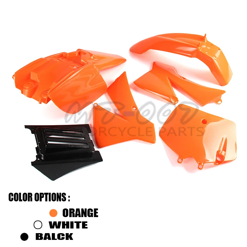 Cool Fairing Body Plastic Cover Kit Orange Set Fender OEM New For SX 50CC 50 50SX SENIOR JUNIOR JR SR