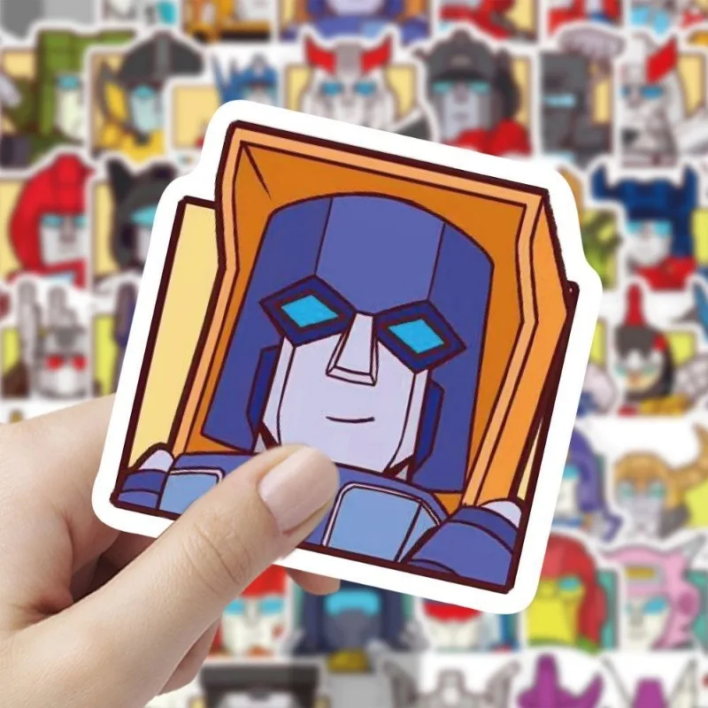 60PCS Transformers Cards Optimus Prime Megatron Soundwave Bumblebee Decorative Mobile Phone Notebook Stickers Wholesale