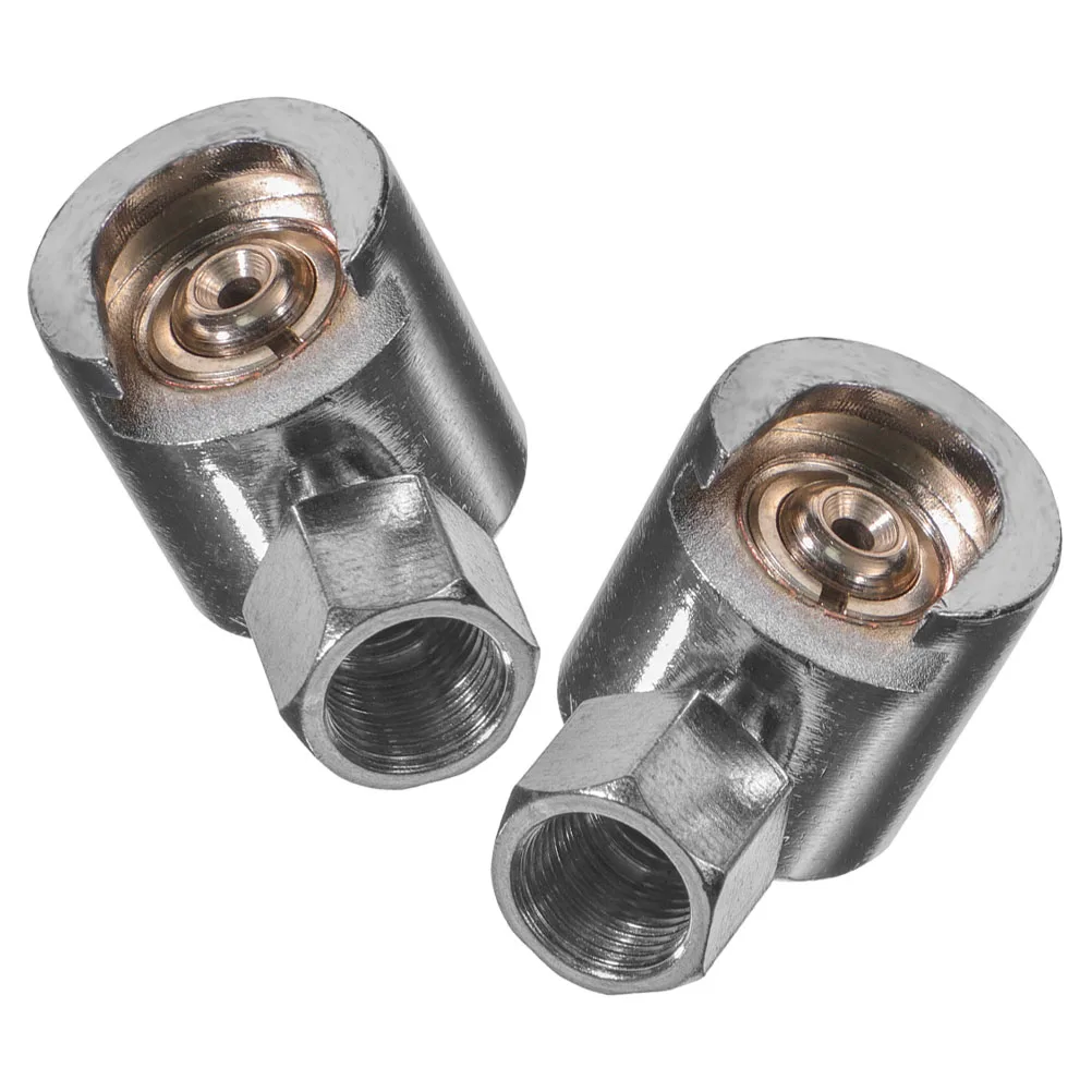 

2pcs Grease Nozzle Button Head Fittings Coupler Replacement All Bronze Adapter Silver Cap Screw Tight Easy Use Lubrication Parts